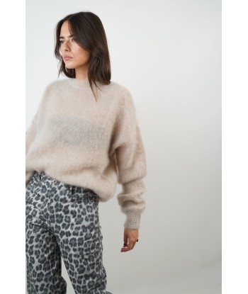 Beigefarbener Mohairpullover von Lucie vous aussi creer 