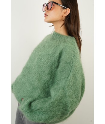 Dina grüner Mohairpullover l'achat 