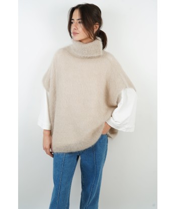 Beigefarbener Mohairpullover von Pietra paiement sécurisé