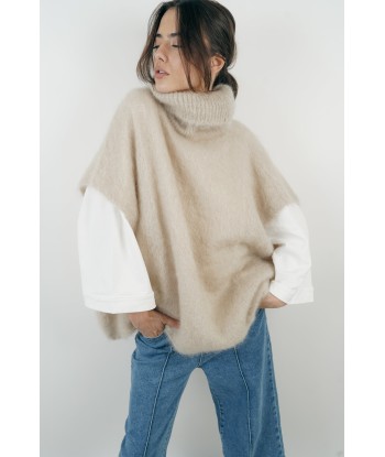 Beigefarbener Mohairpullover von Pietra paiement sécurisé