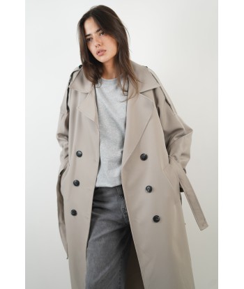 Trench Lola taupe clair les muscles