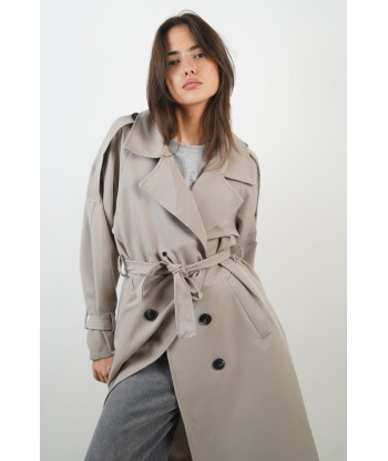 Trench Lola taupe clair les muscles