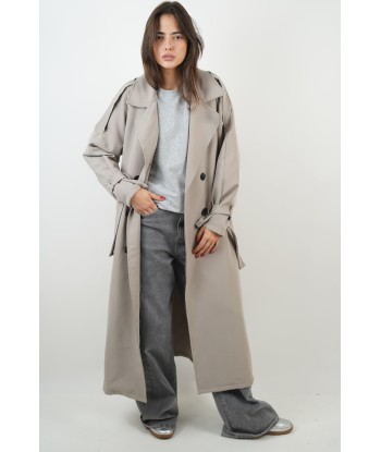 Trench Lola taupe clair les muscles