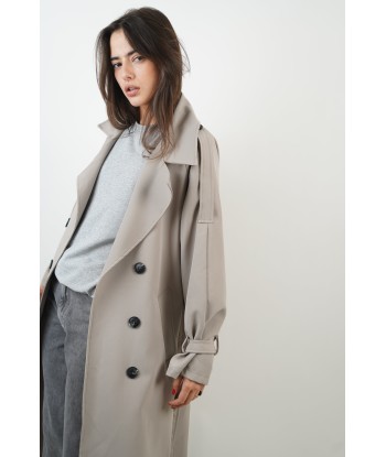 Trench Lola taupe clair les muscles