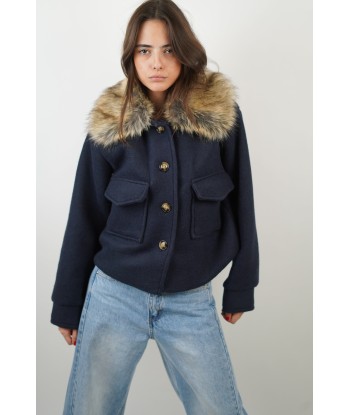 Veste Kara bleu marine vous aussi creer 