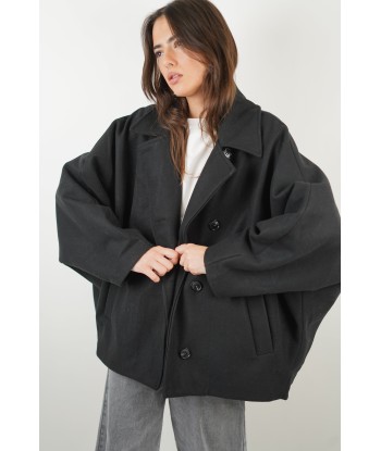 Manteau Agathe noir à prix réduit toute l'année