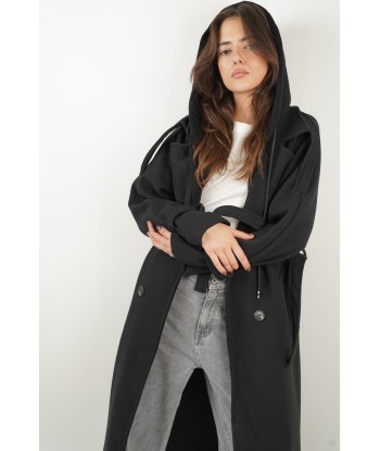 Manteau Sasha noir Livraison rapide