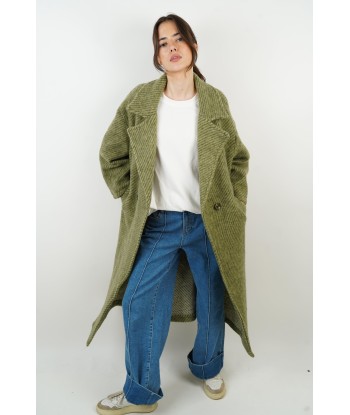 Manteau en laine Gabriela kaki Les êtres humains sont 