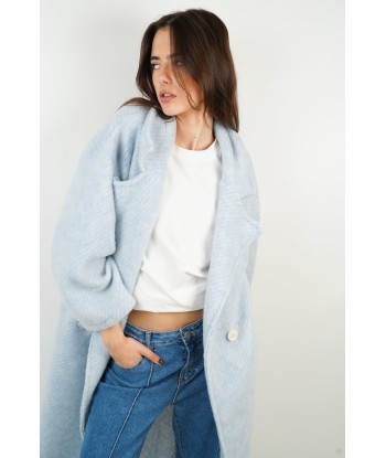 Manteau en laine Gabriela bleu français