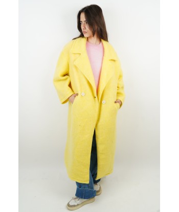 Manteau en laine Gabriela jaune Pour