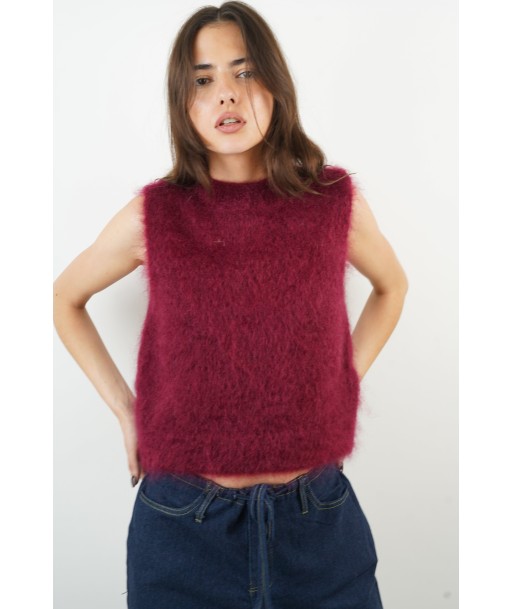 Pull mohair Jesse bordeaux Livraison rapide