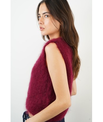 Pull mohair Jesse bordeaux Livraison rapide