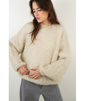 Pull Dina mohair beige sur le site 