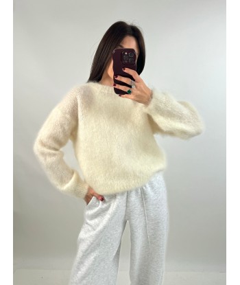 Pull Tea mohair écru à prix réduit toute l'année