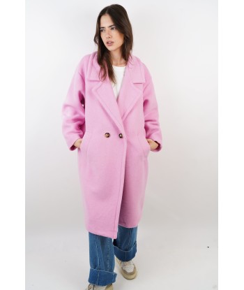 Manteau Helena rose pas cher 