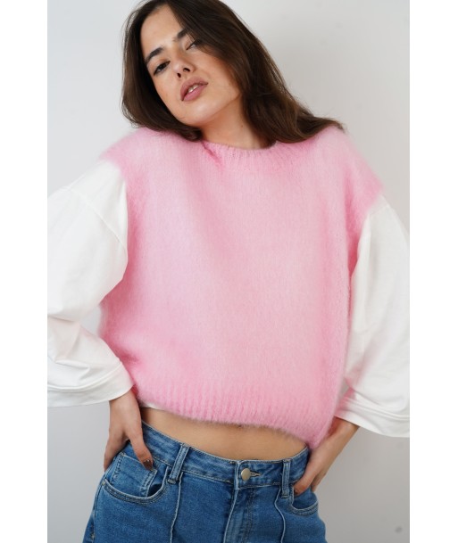 Pull Romy rose de l' environnement