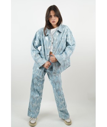 Sky blue Isabeau jacket ouvre sa boutique