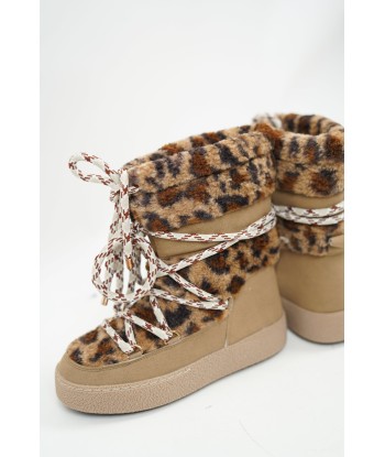 Carole leopard boots pas cher 