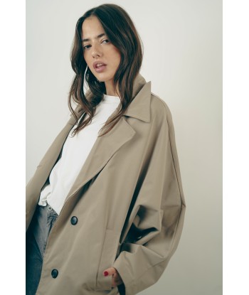 Ella Taupe Trench Coat Par le système avancé 