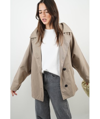 Ella Taupe Trench Coat Par le système avancé 