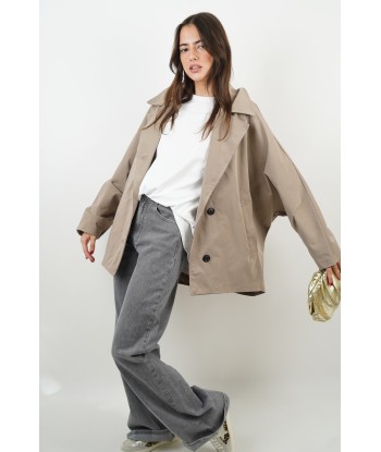 Ella Taupe Trench Coat Par le système avancé 