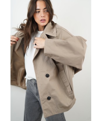 Ella Taupe Trench Coat Par le système avancé 