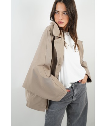 Ella Taupe Trench Coat Par le système avancé 