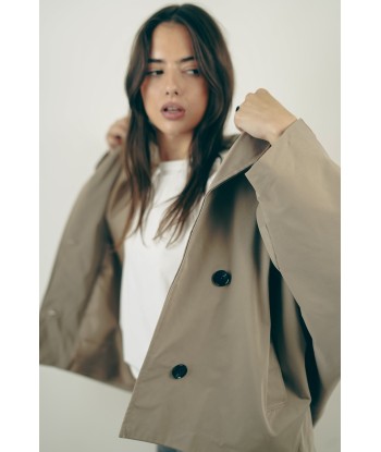 Ella Taupe Trench Coat Par le système avancé 