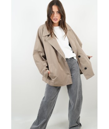 Ella Taupe Trench Coat Par le système avancé 