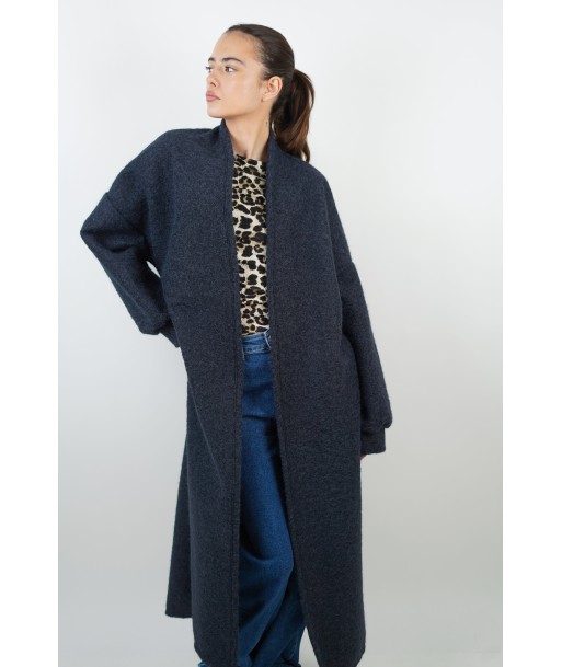 Saona Navy Blue Coat Paris Déstockage Promo