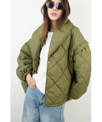 Eve khaki down jacket de l' environnement