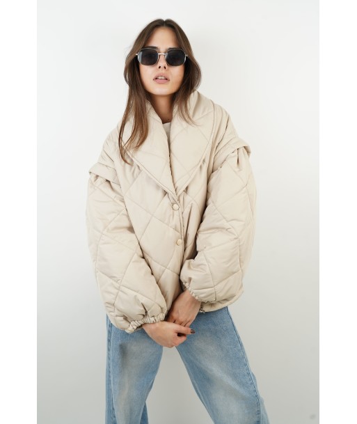 Eve beige down jacket prix pour 