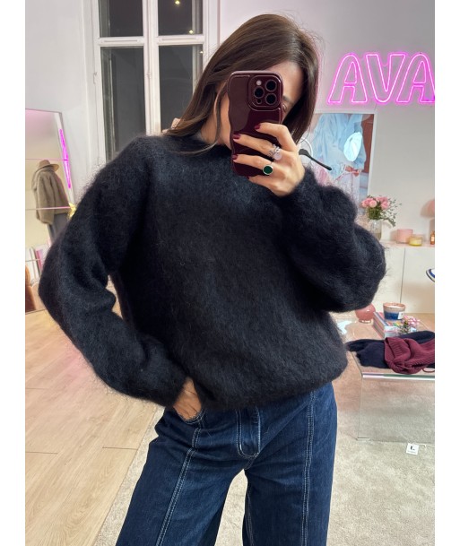 Black mohair tea sweater l'achat 