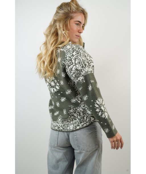 Ema khaki cashmere/wool sweater pas chere