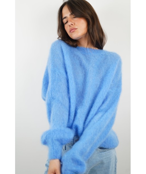 Lucie blauer Mohairpullover commande en ligne