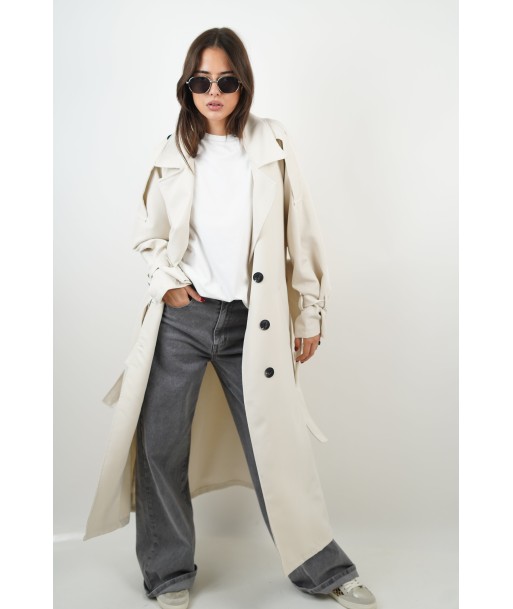 Ecrufarbener Trenchcoat „Lola“. Pour