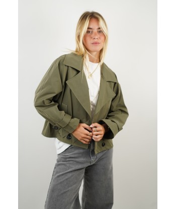 Agathe Khaki feiner Trenchcoat Voir les baskets