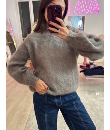 Pull Tea mohair taupe basket pas cher