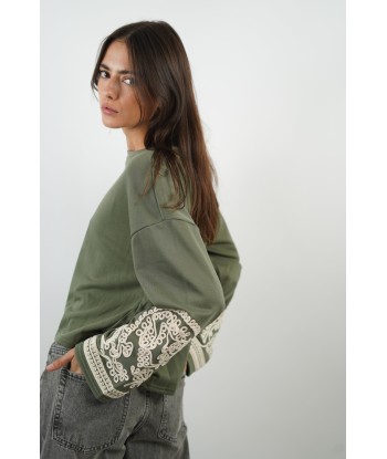 Maxine Khaki-Pullover s'inspire de l'anatomie humaine