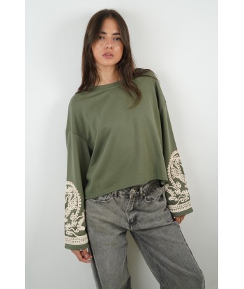 Maxine Khaki-Pullover s'inspire de l'anatomie humaine